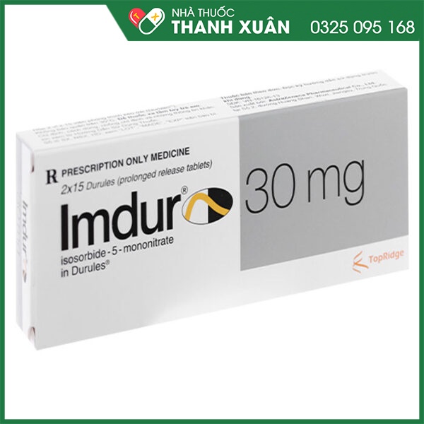 Imdur 30mg dự phòng đau thắt ngực